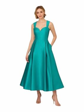 adrianna papell ethereal fit and flare dress ADRIANNA PAPELL AP1E210884 PETITE BEADED MERMAID DOLMAN SLEEVE main image 1